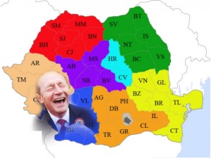 Harta Romaniei Regionalizare Basescu